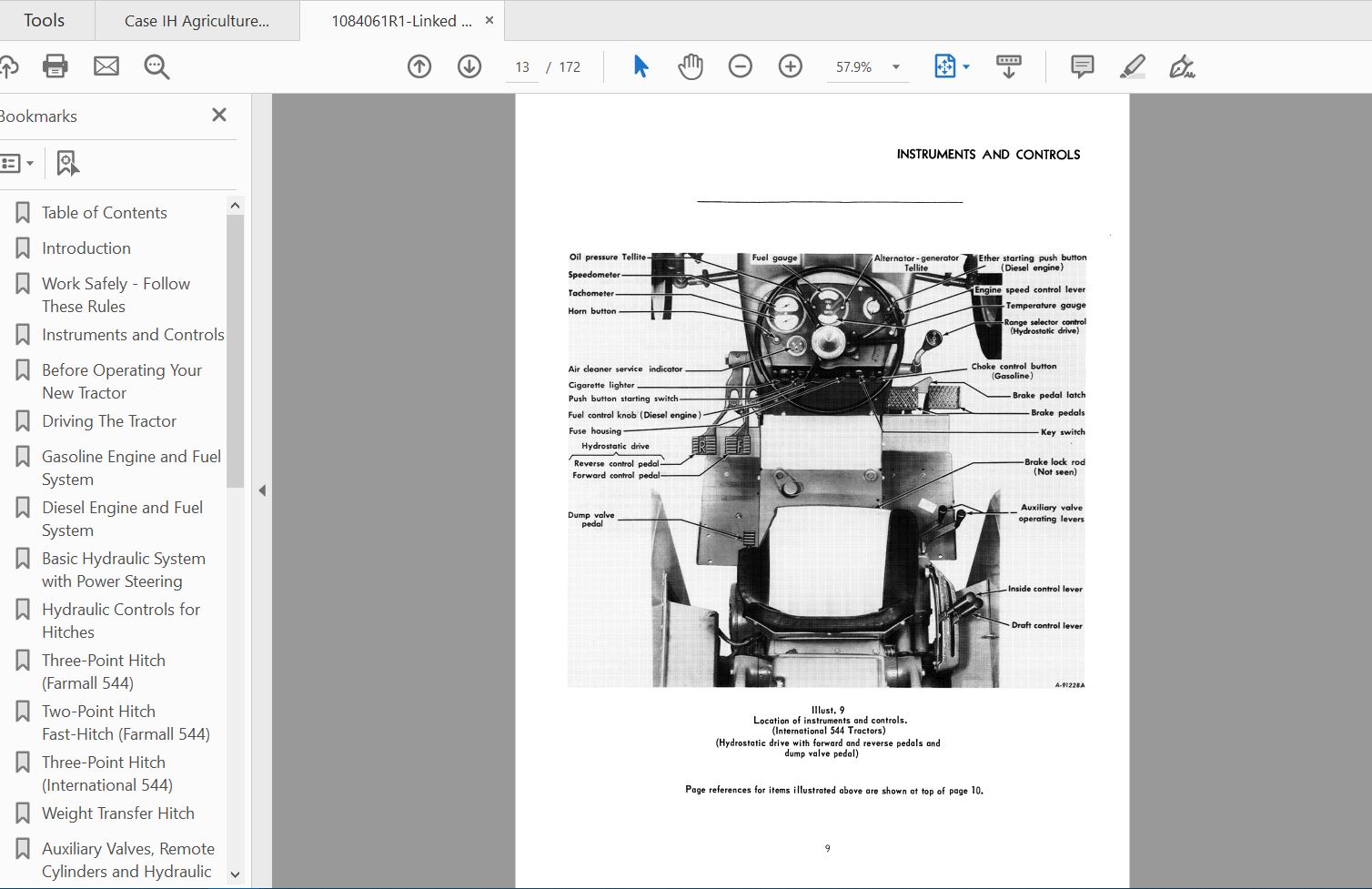 Case IH Tractor 544 Operators Manual1084061R1 3