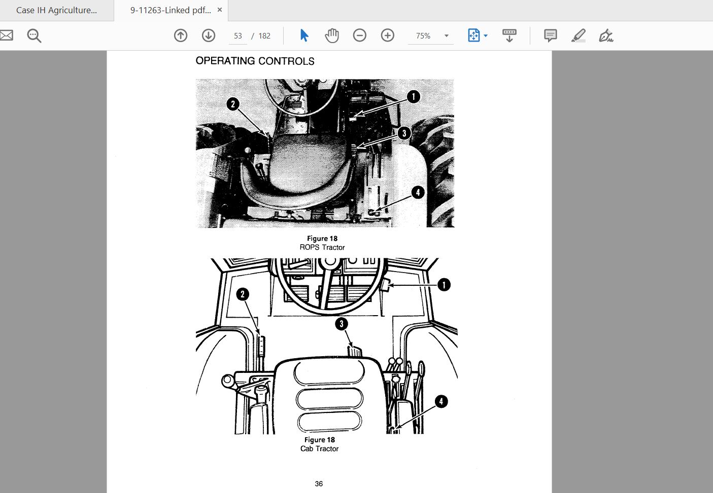 Case IH Tractor 585 Operators Manual9 11263 4