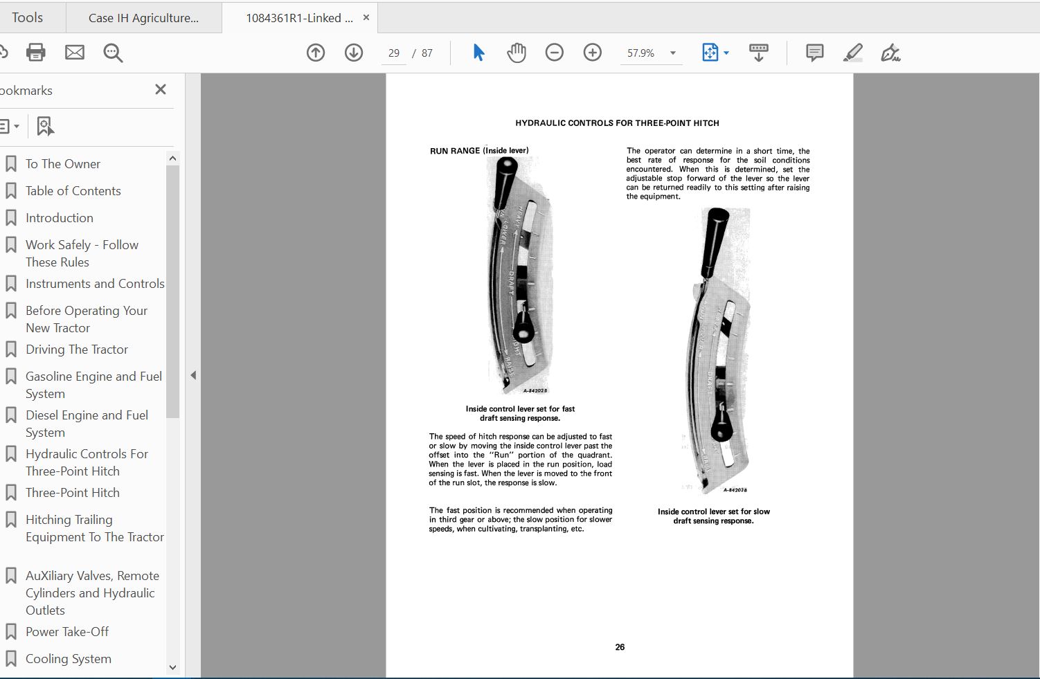 Case IH Tractor 666 Operators Manual1084361R1 4