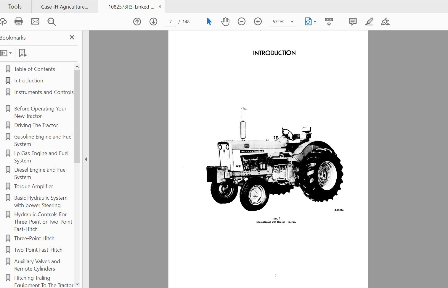 Case IH Tractor 706 Operators Manual1082573R3 2