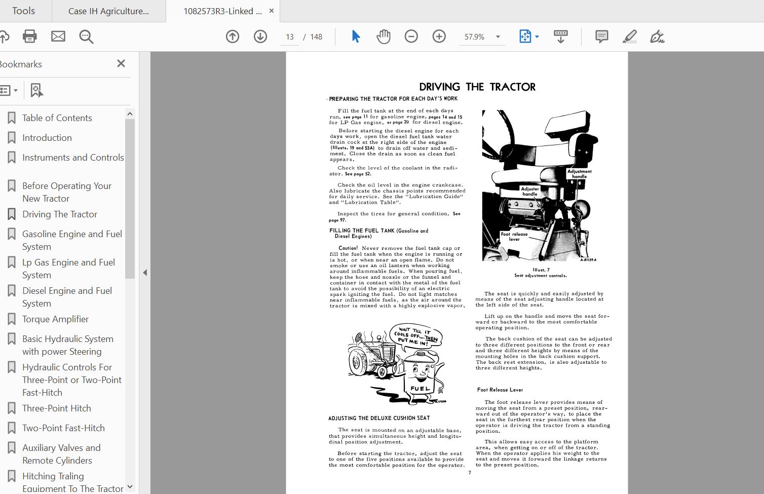 Case IH Tractor 706 Operators Manual1082573R3 3