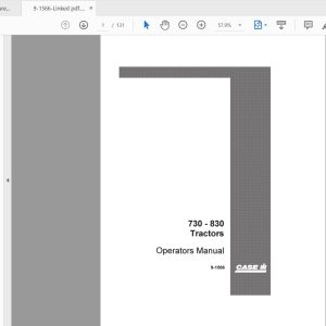 Case IH Tractor 730830 Operators Manual9 1566 1