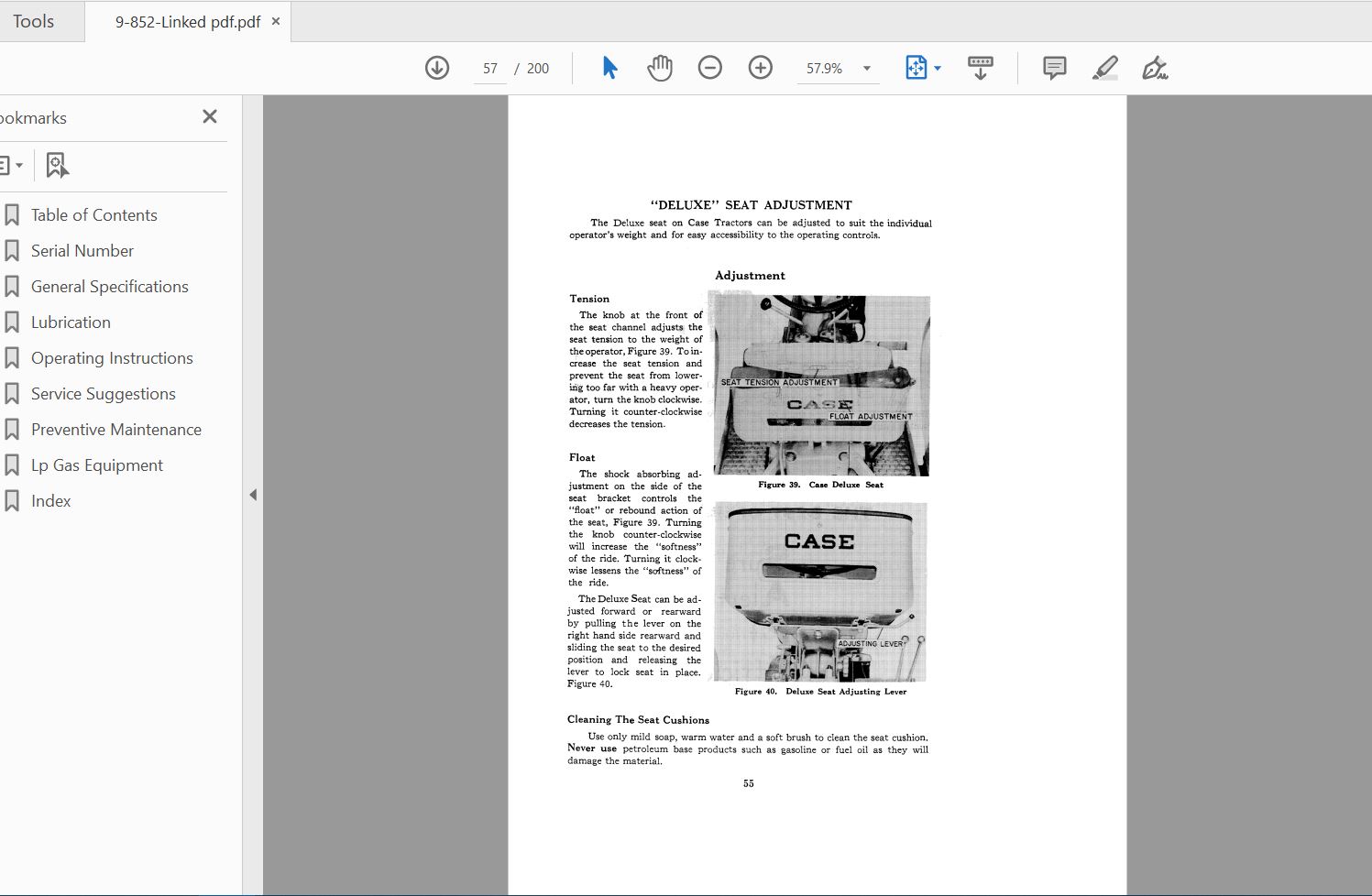 Case IH Tractor 730 and 830 Wheel Operators Manual9 852 4