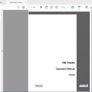Case IH Tractor 756 Operators Manual1082649R2 1