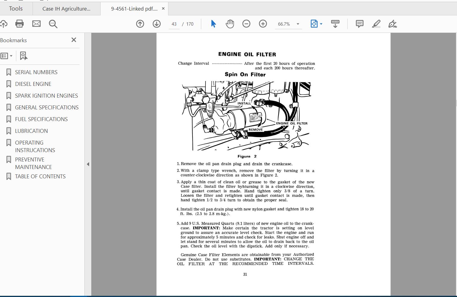 Case IH Tractor 870 Operators Manual9 4561 3