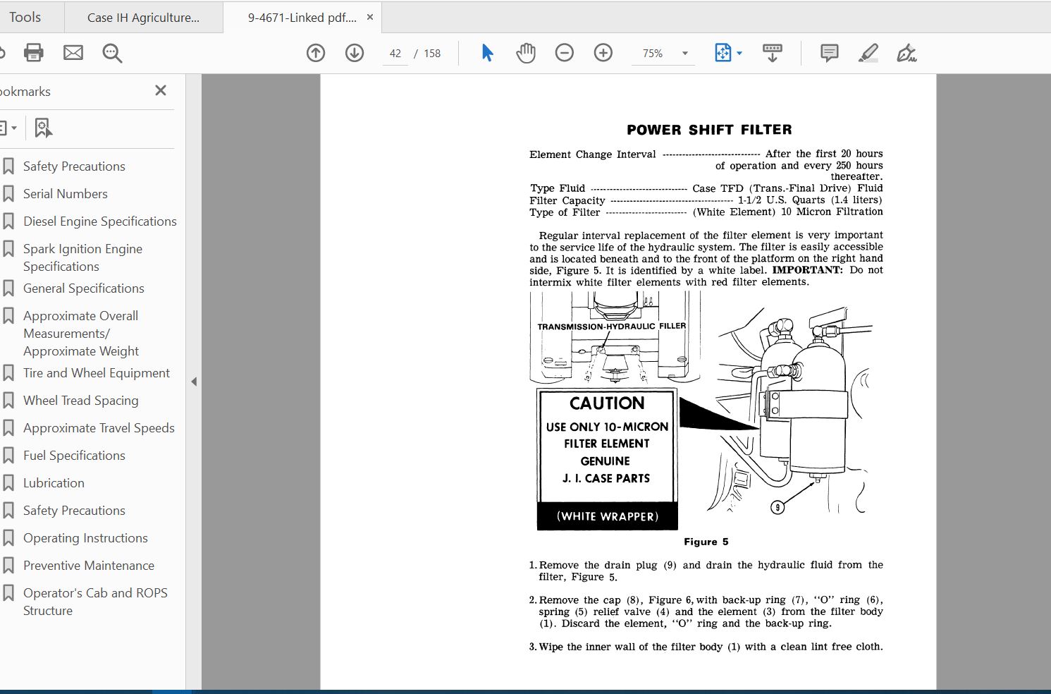 Case IH Tractor 870 Operators Manual9 4671 4