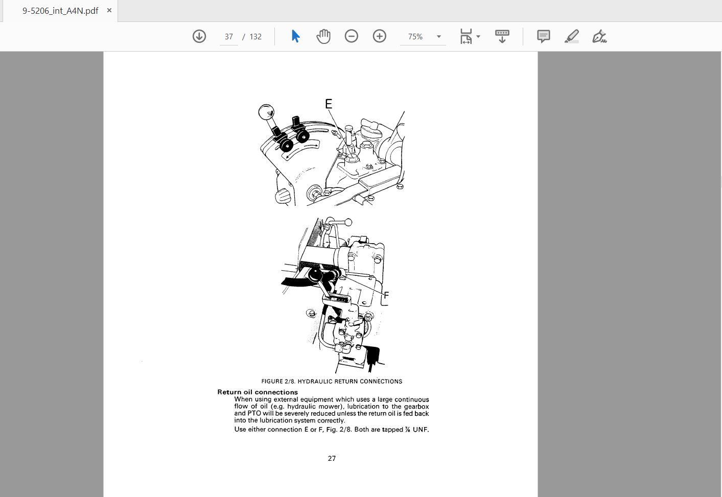 Case IH Tractor 885 885N Operators Manual9 5206 4