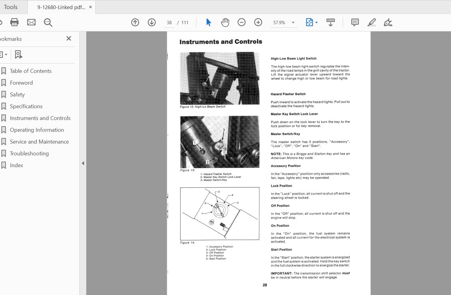 Case IH Tractor 9190 Operators Manual9 12680 4