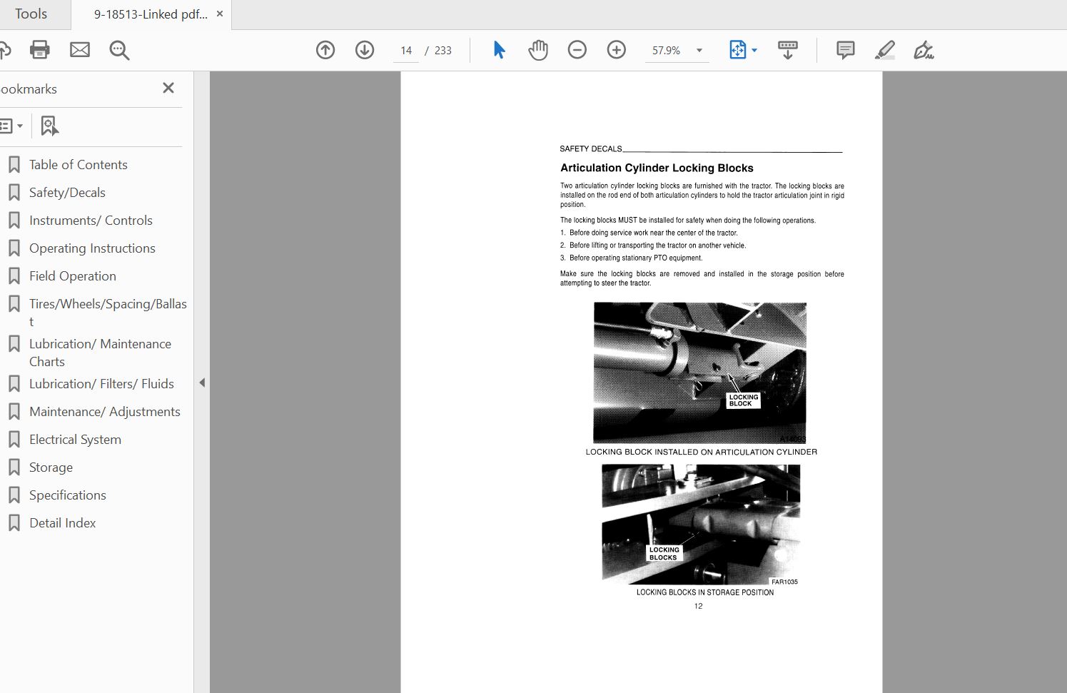 Case IH Tractor 9250 Operators Manual9 18513 2