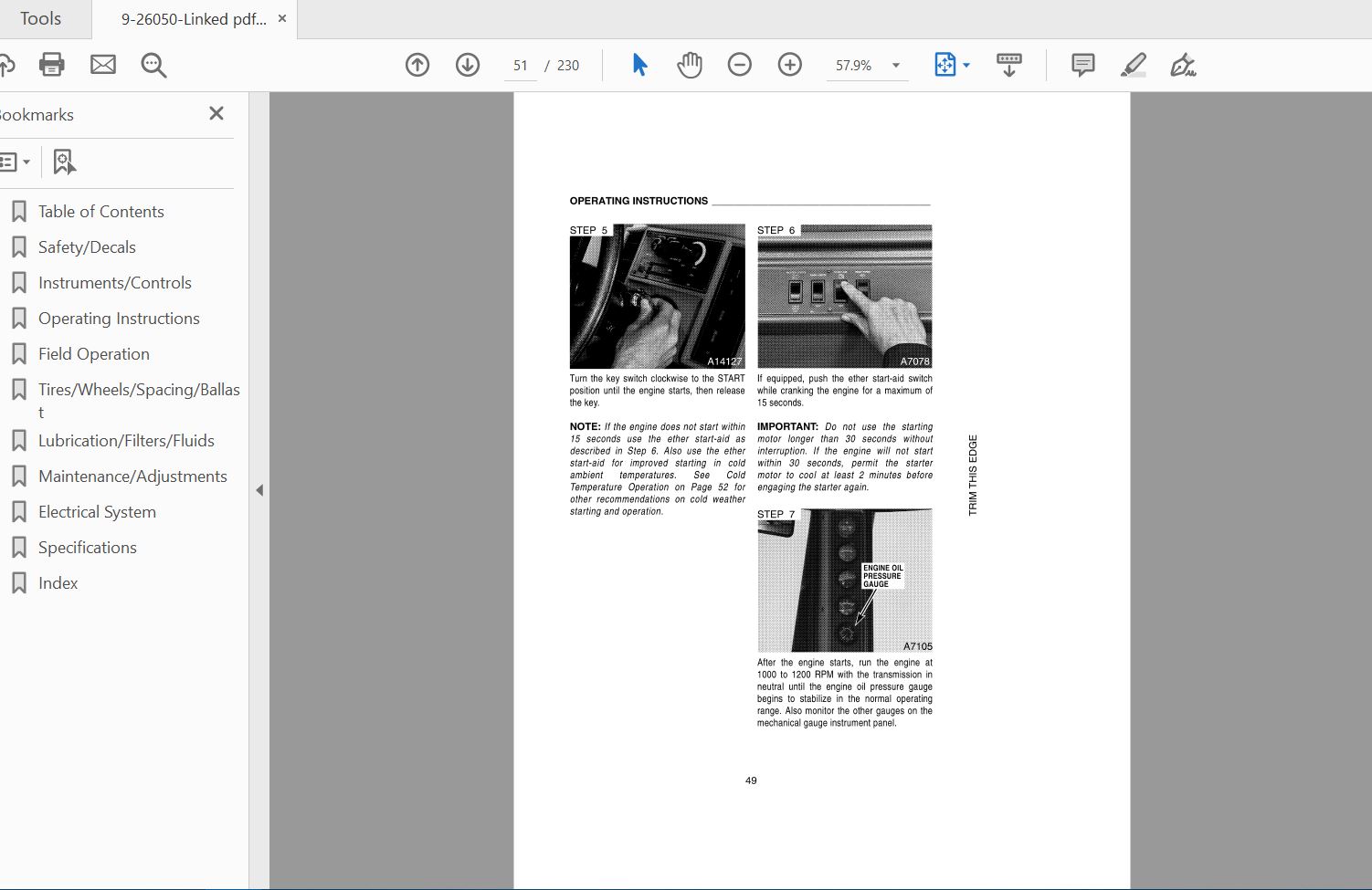 Case IH Tractor 9370 9380   Prior To SN JJe0036001 Operators Manual9 26050 3