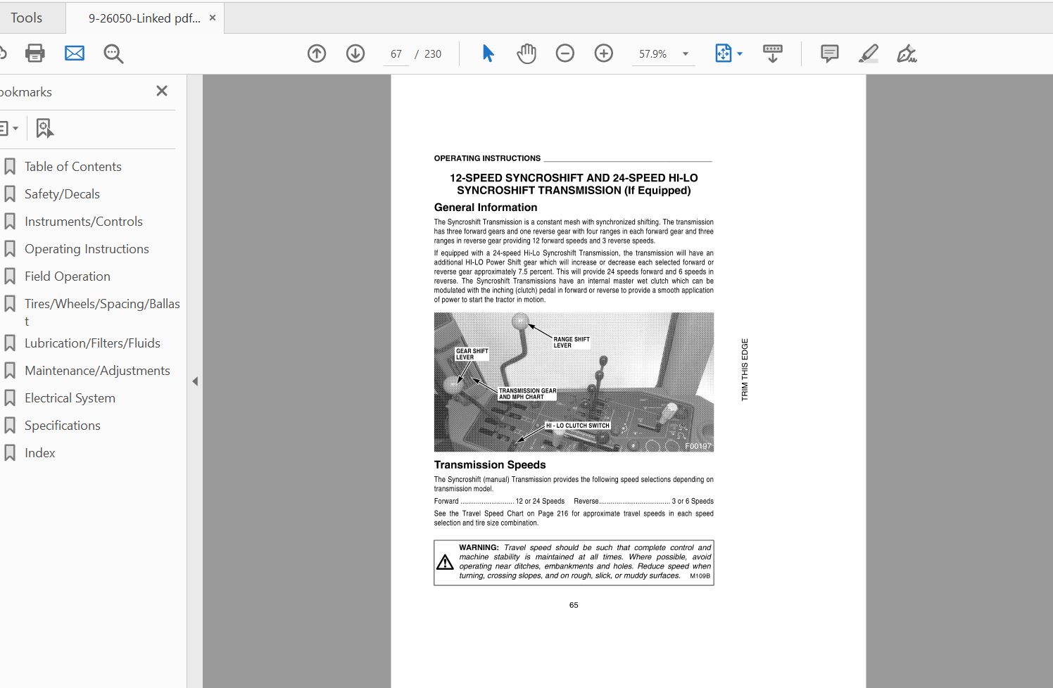 Case IH Tractor 9370 9380   Prior To SN JJe0036001 Operators Manual9 26050 4