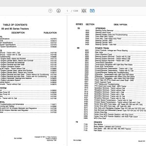 Case IH Tractor 9585 SERIES Service Manual8 56453 1