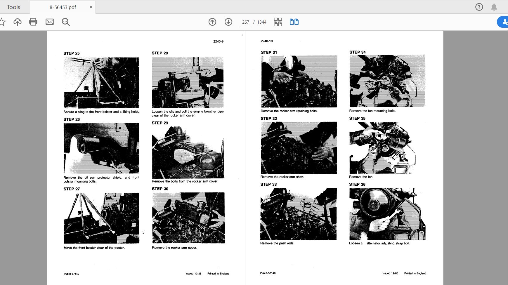 Case IH Tractor 9585 SERIES Service Manual8 56453 2