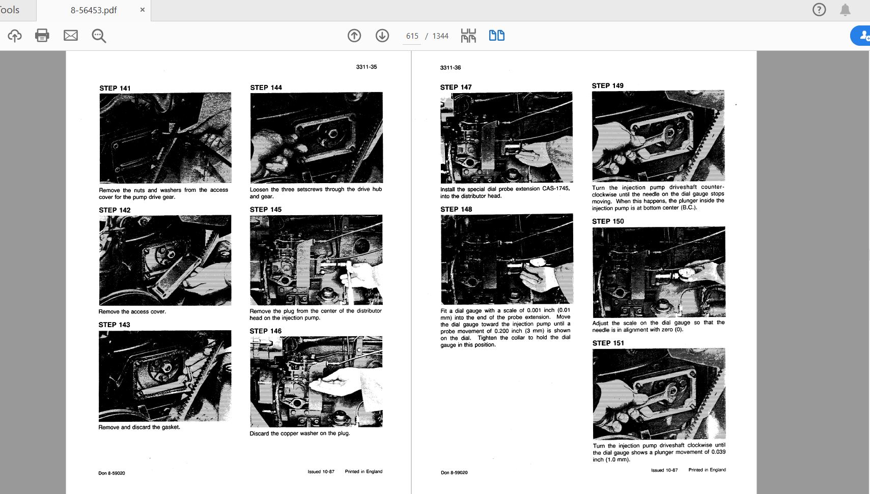 Case IH Tractor 9585 SERIES Service Manual8 56453 3