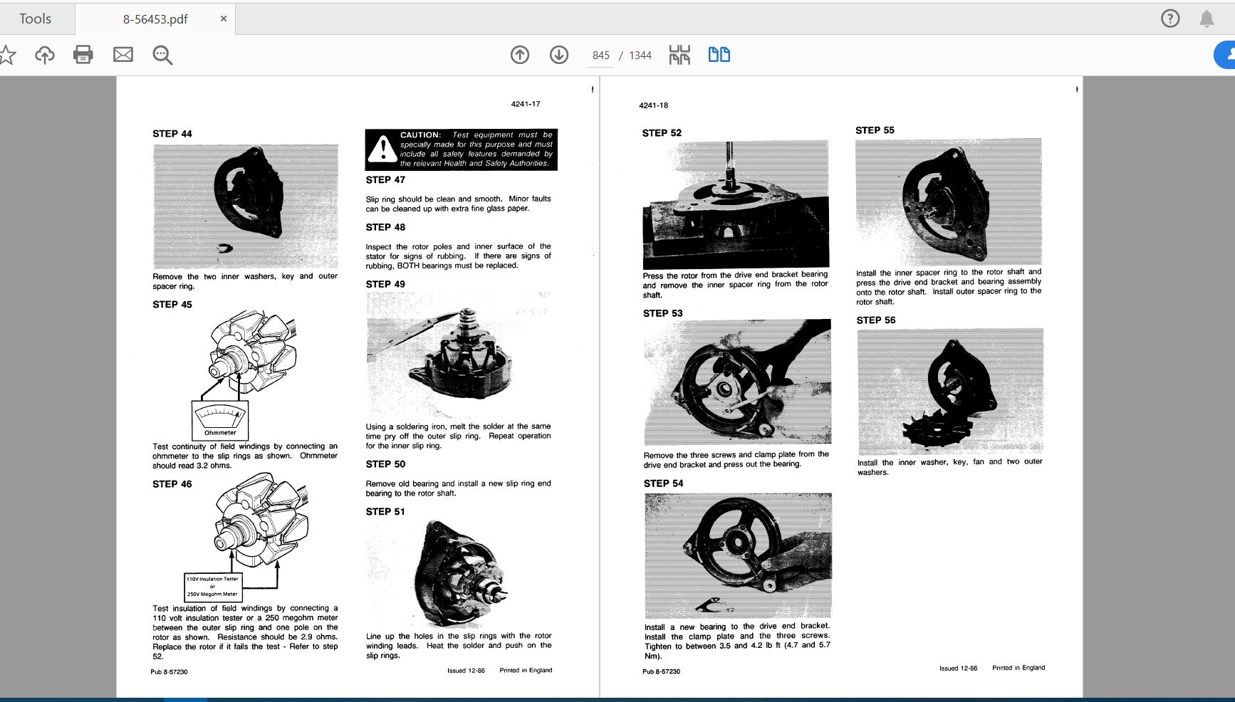 Case IH Tractor 9585 SERIES Service Manual8 56453 4