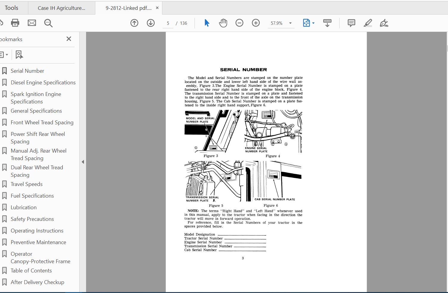 Case IH Tractor 970 Operators Manual9 2812 2