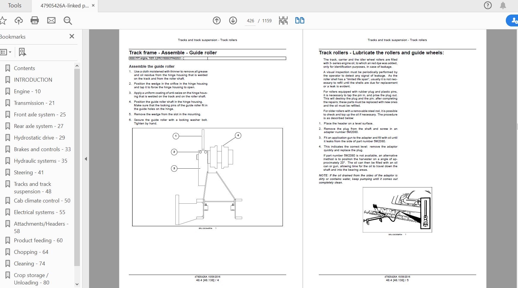 Case IH Tractor A8000 A8800 Cane harvesterED2 Service Manual47905426A 3