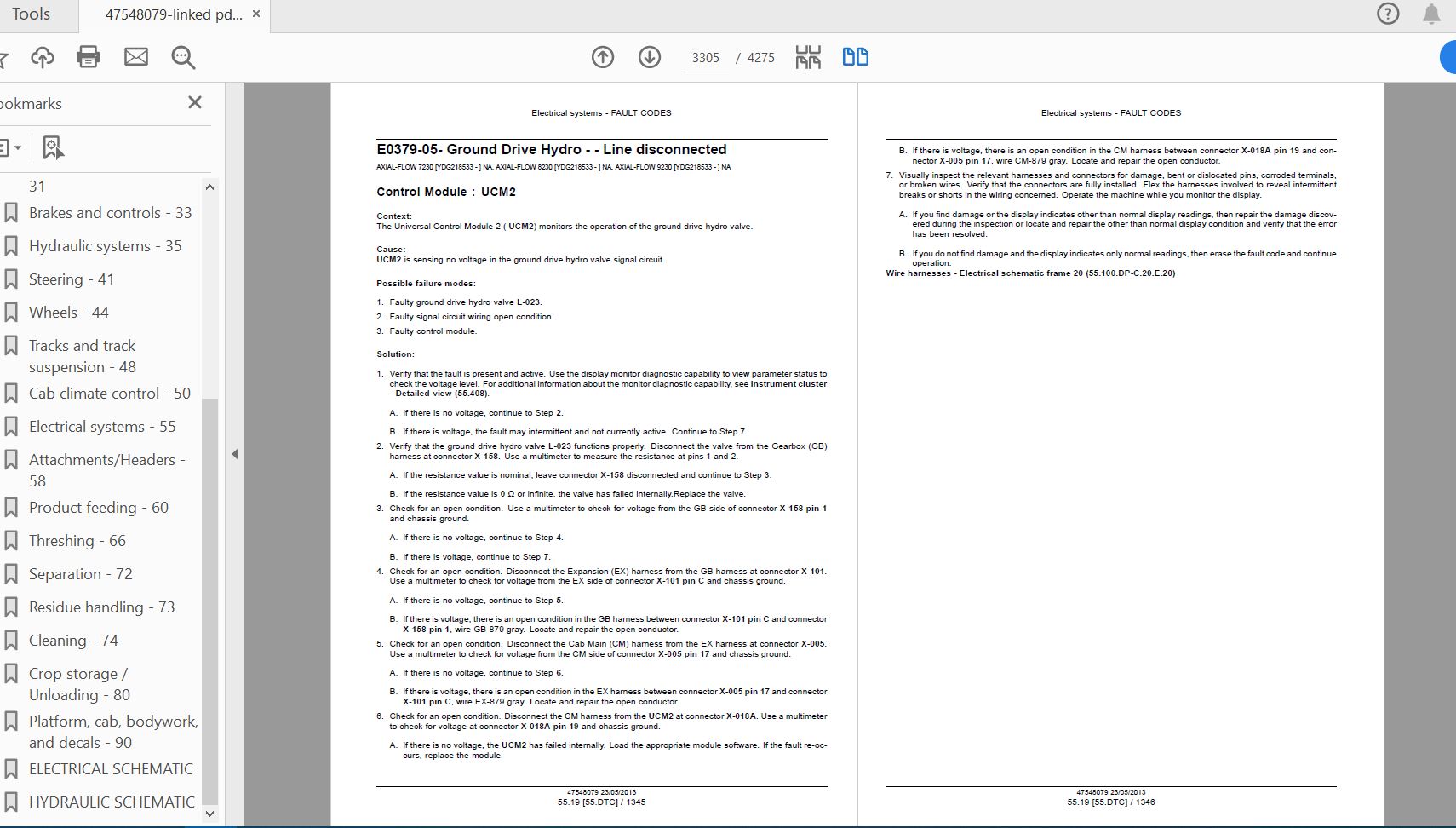 Case IH Tractor Axial Flow 7230 8230 9230 Service Manual47548079 3