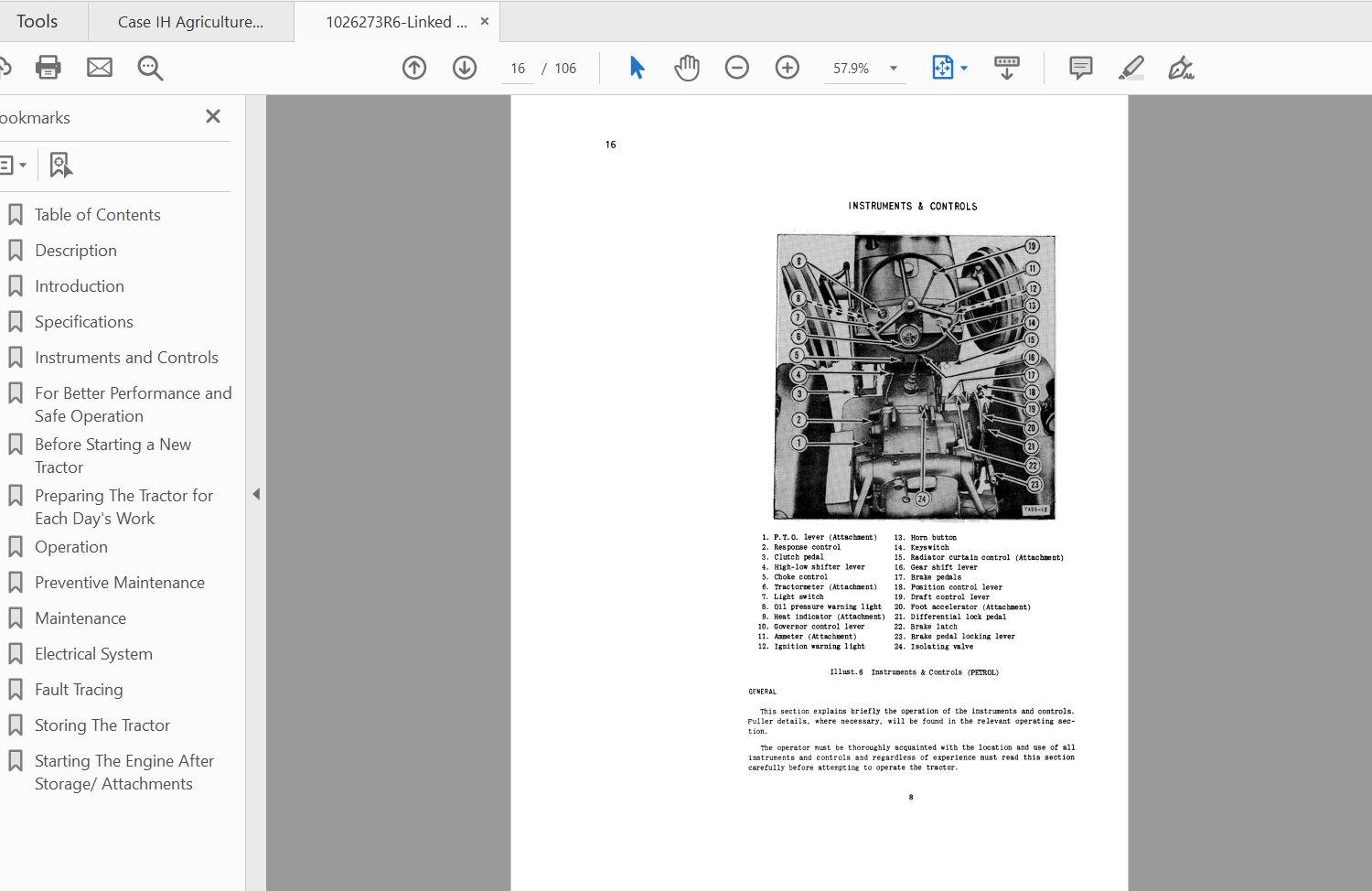 Case IH Tractor B 275 Operators Manual1026273R6 3