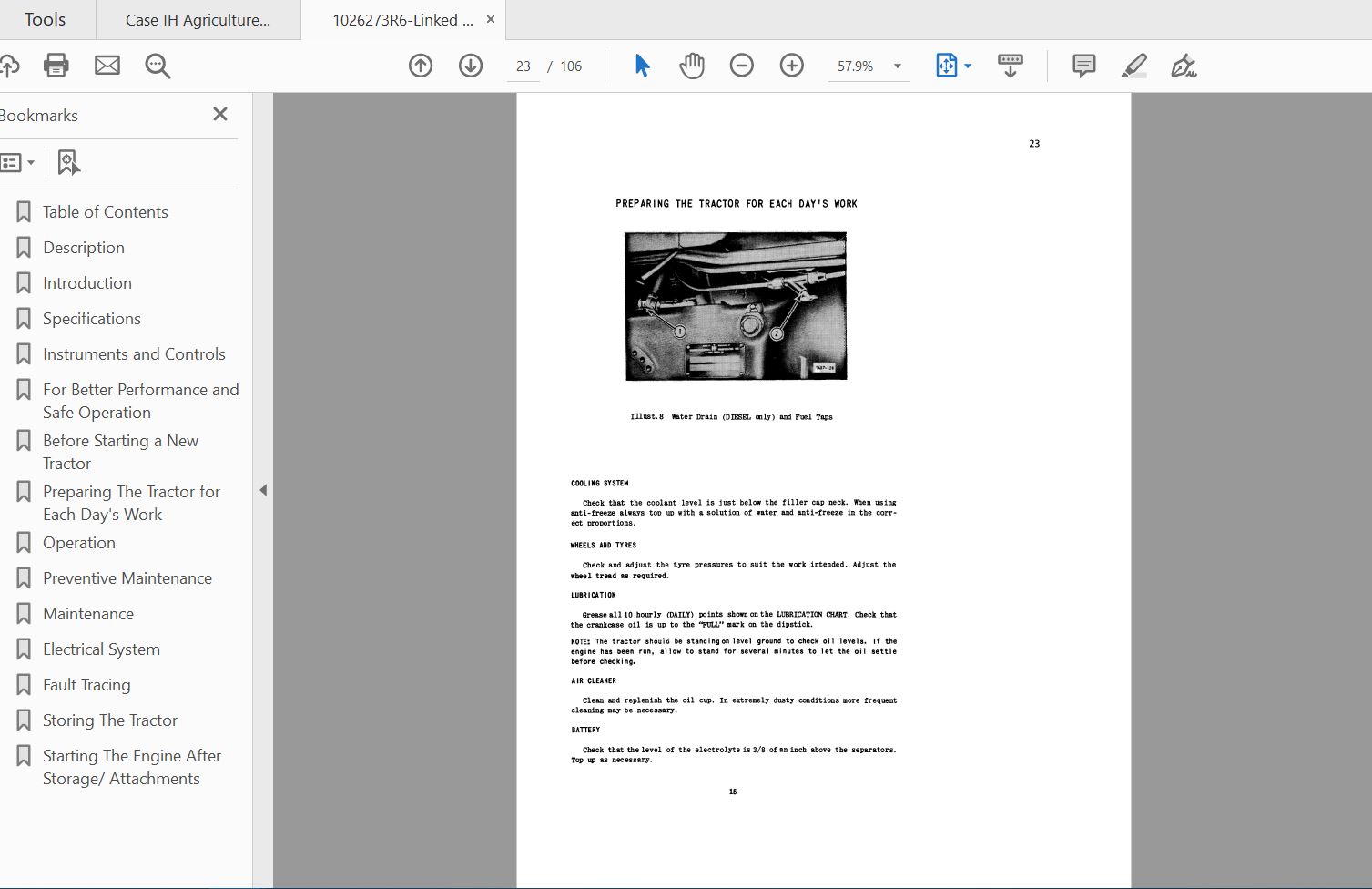 Case IH Tractor B 275 Operators Manual1026273R6 4