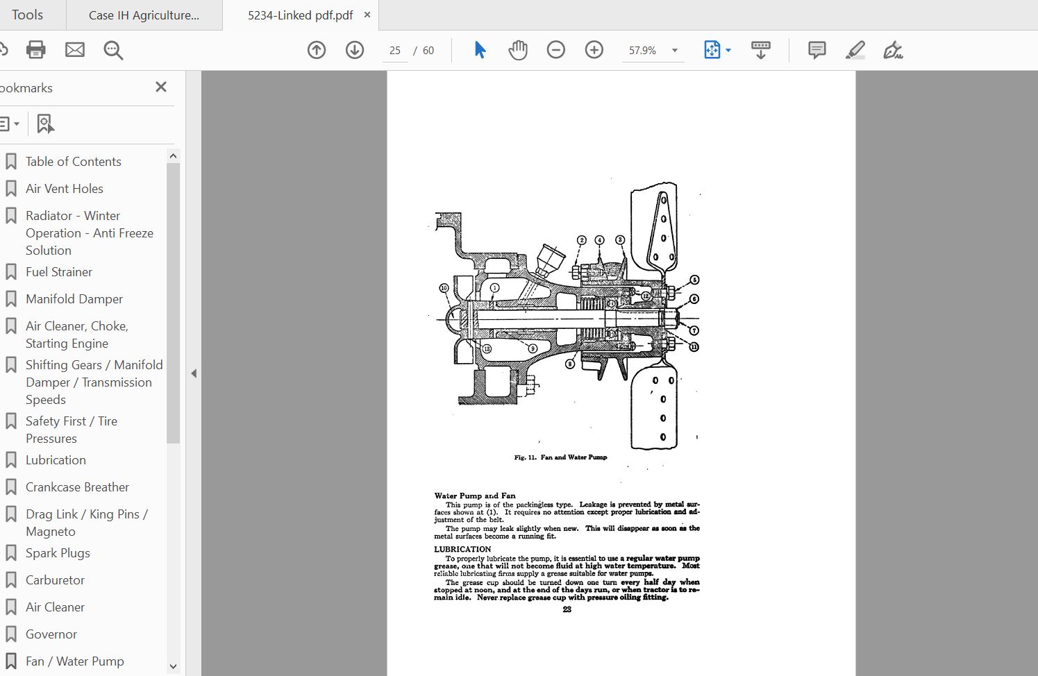 Case IH Tractor CI Operators Manual5234 2