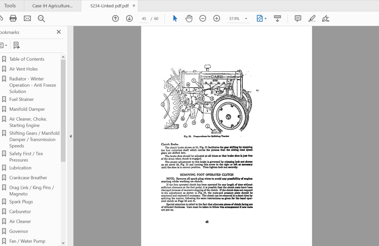Case IH Tractor CI Operators Manual5234 3