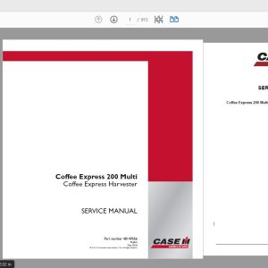 Case IH Tractor Coffee Express 200 Multi Coffee Express Harvester Service Manual48149556 1
