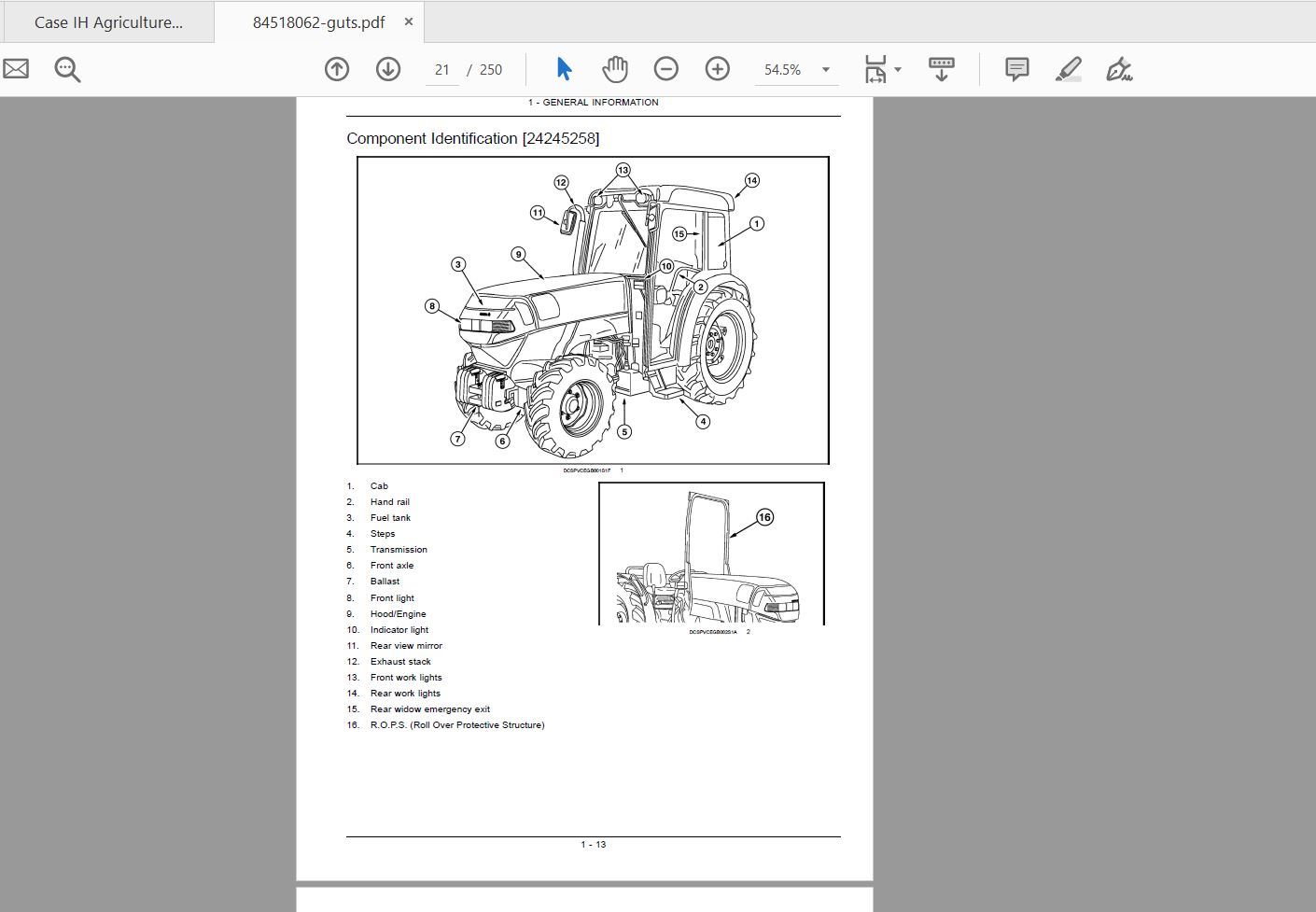 Case IH Tractor FARMALL75NFARMALL85NFARMALL95N FARMALL Operators Manual84518062 2