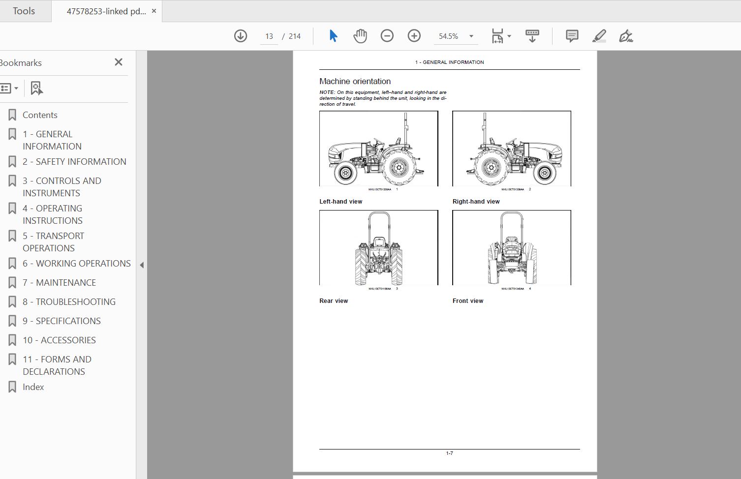 Case IH Tractor FARMALL 30C FARMALL 35C Operators Manual47578253 2