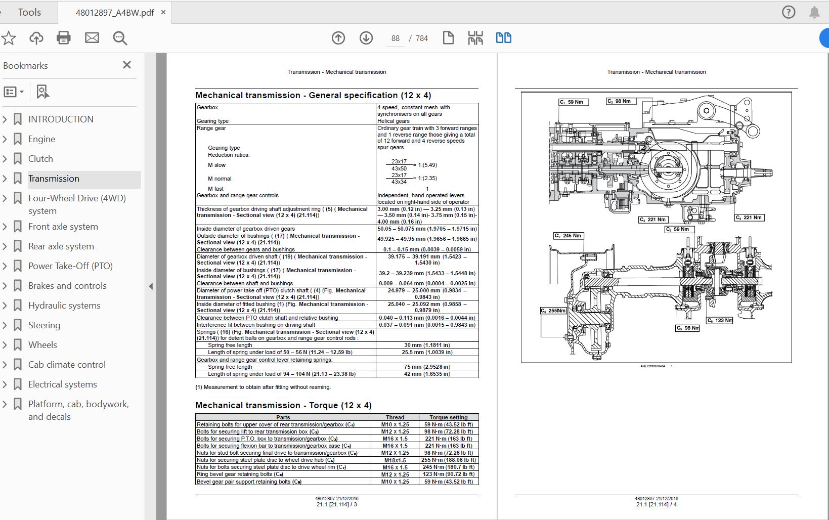 Case IH Tractor Farmall 100JX110JX70JX75JX80JX90JX Service Manual48012897 2