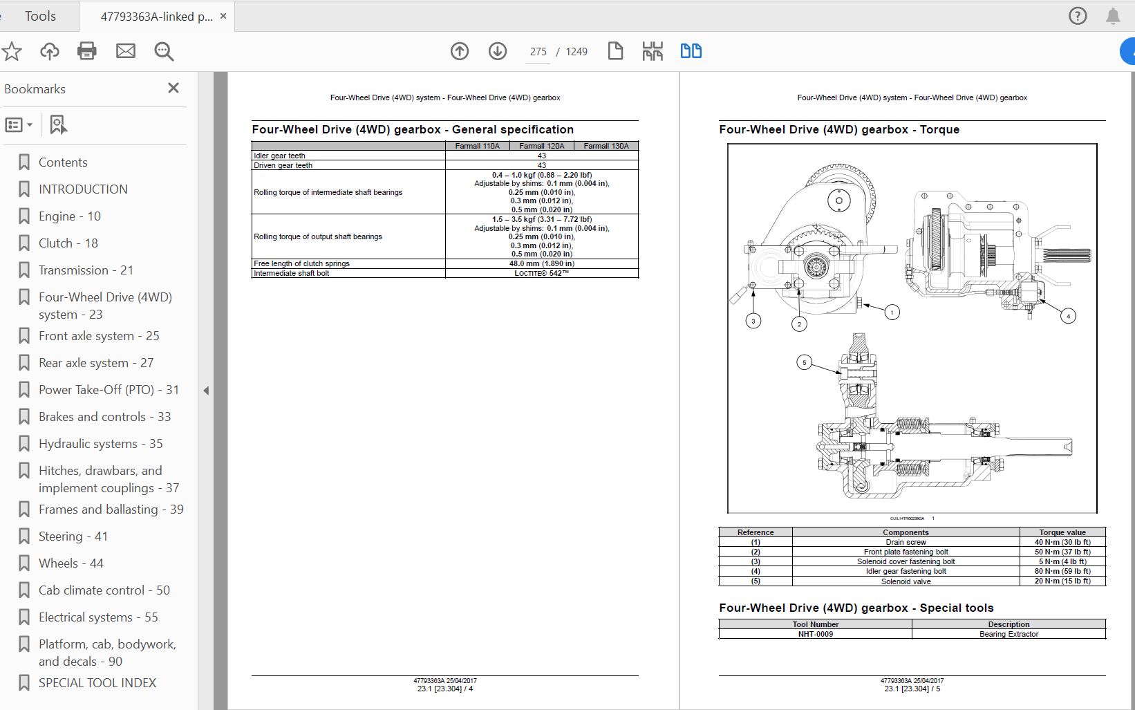 Case IH Tractor Farmall 110A120A130A Service Manual47793363 3