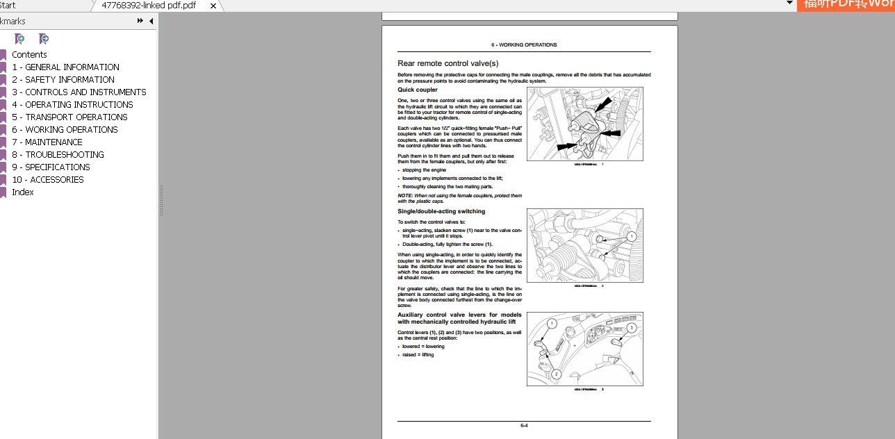 Case IH Tractor Farmall 75N 85N 95N 105N Operators Manual47768392 4