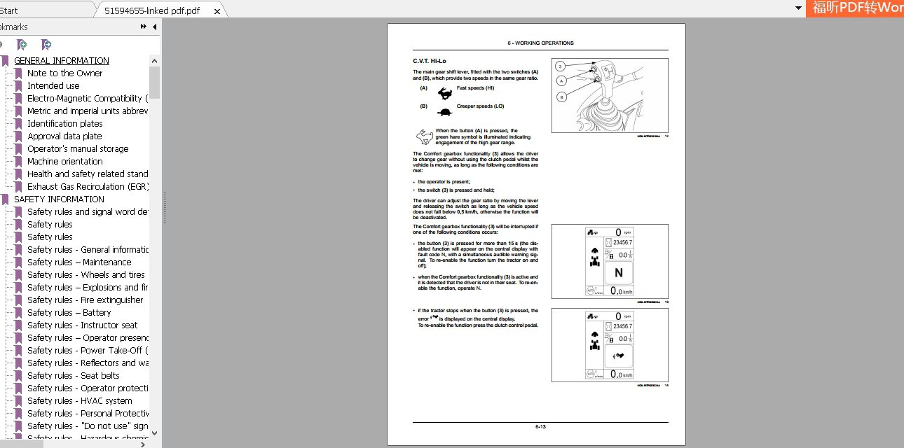 Case IH Tractor Farmall 85C 95C 105C 115C Efficient Power Operators Manual51594655 4