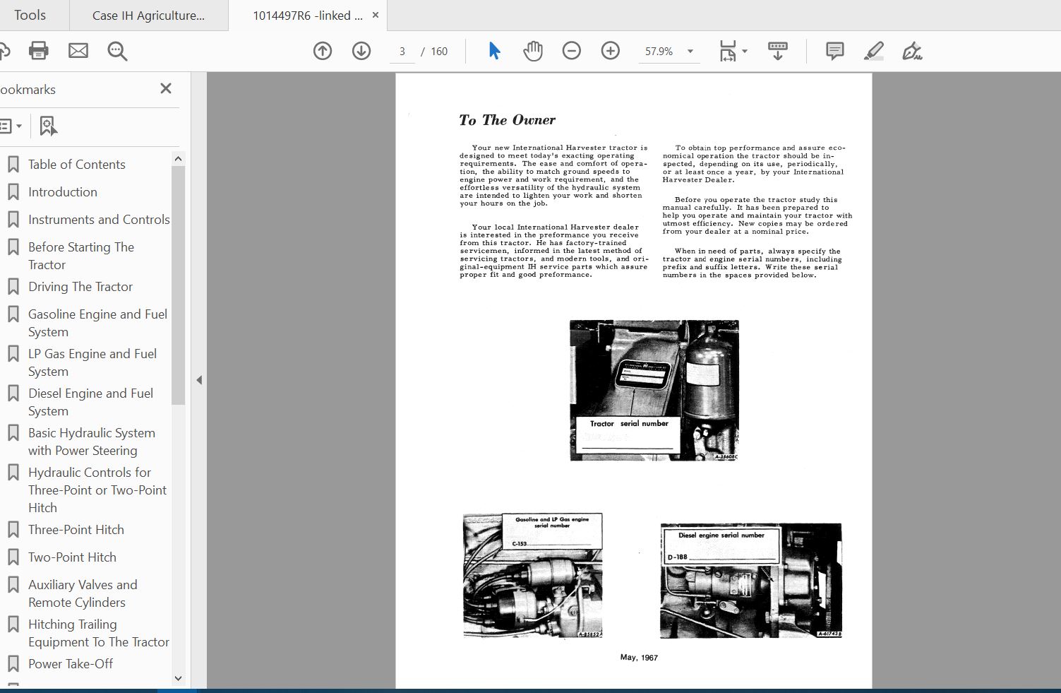 Case IH Tractor Farmall and International 504 Operators Manual1014497R6 2