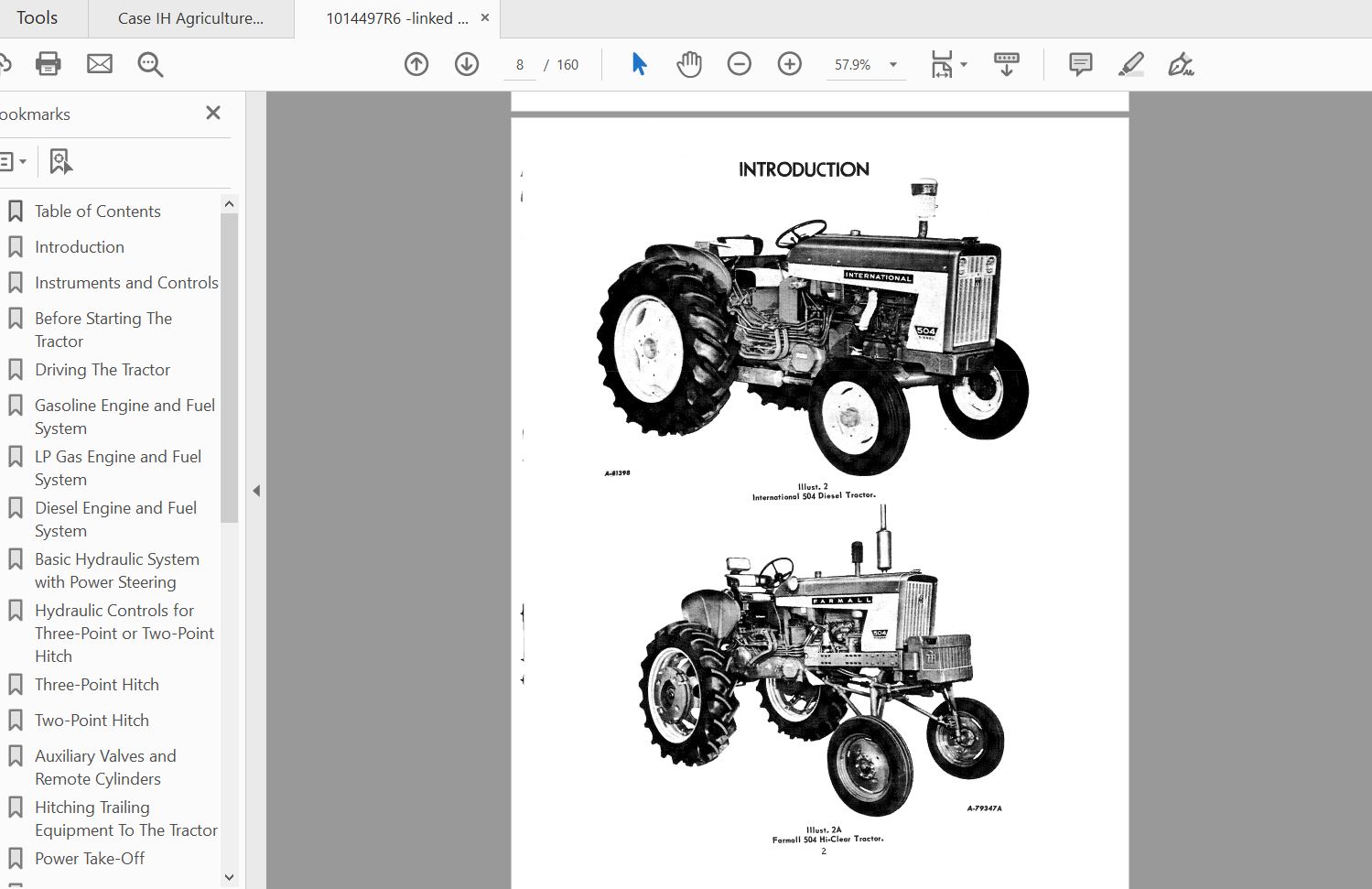 Case IH Tractor Farmall and International 504 Operators Manual1014497R6 3