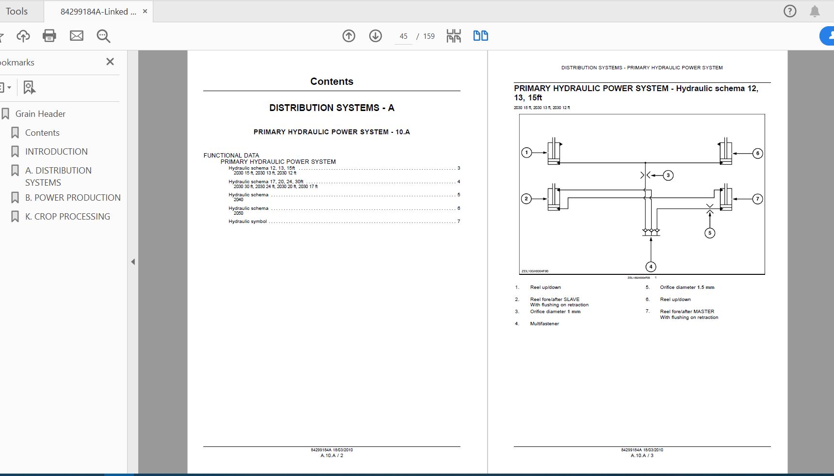 Case IH Tractor Grain Header Service Manual84299184A 3