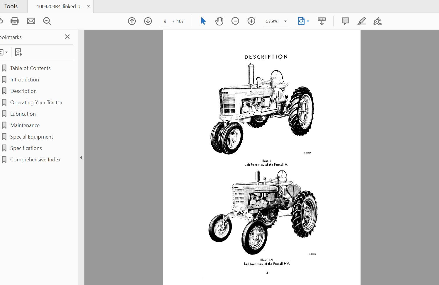 Case IH Tractor HHV Operators Manual1004203R4 3