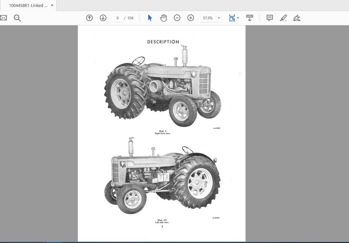 Case IH Tractor International 600 Diesel Operators Manual1004458R1 2