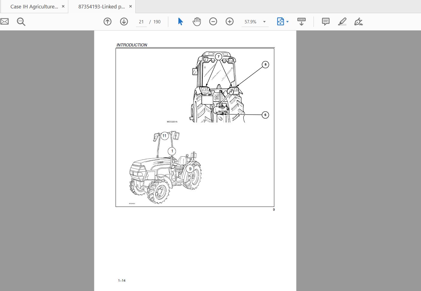 Case IH Tractor JX1075NJX1095N Operators Manual87354193 3