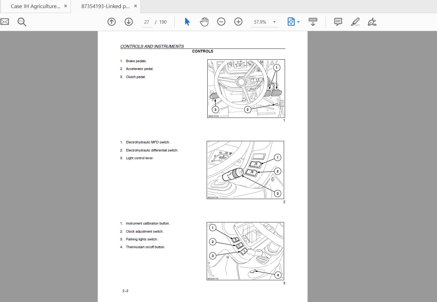 Case IH Tractor JX1075NJX1095N Operators Manual87354193 4
