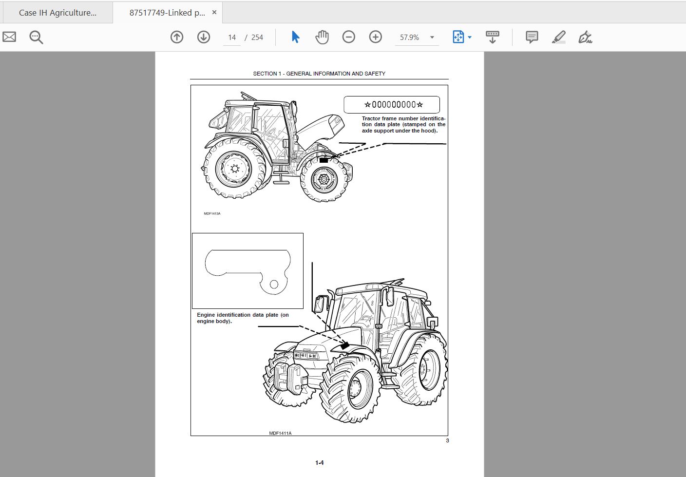 Case IH Tractor JX1080U JX1090U JX1100U Operators Manual87517749 2