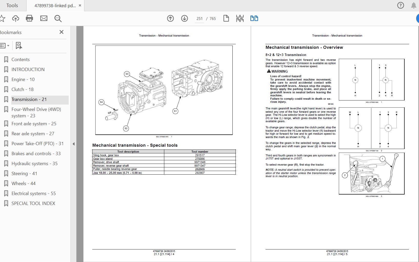 Case IH Tractor JX55T JX75T Service Manual47899738 2ZKeQj