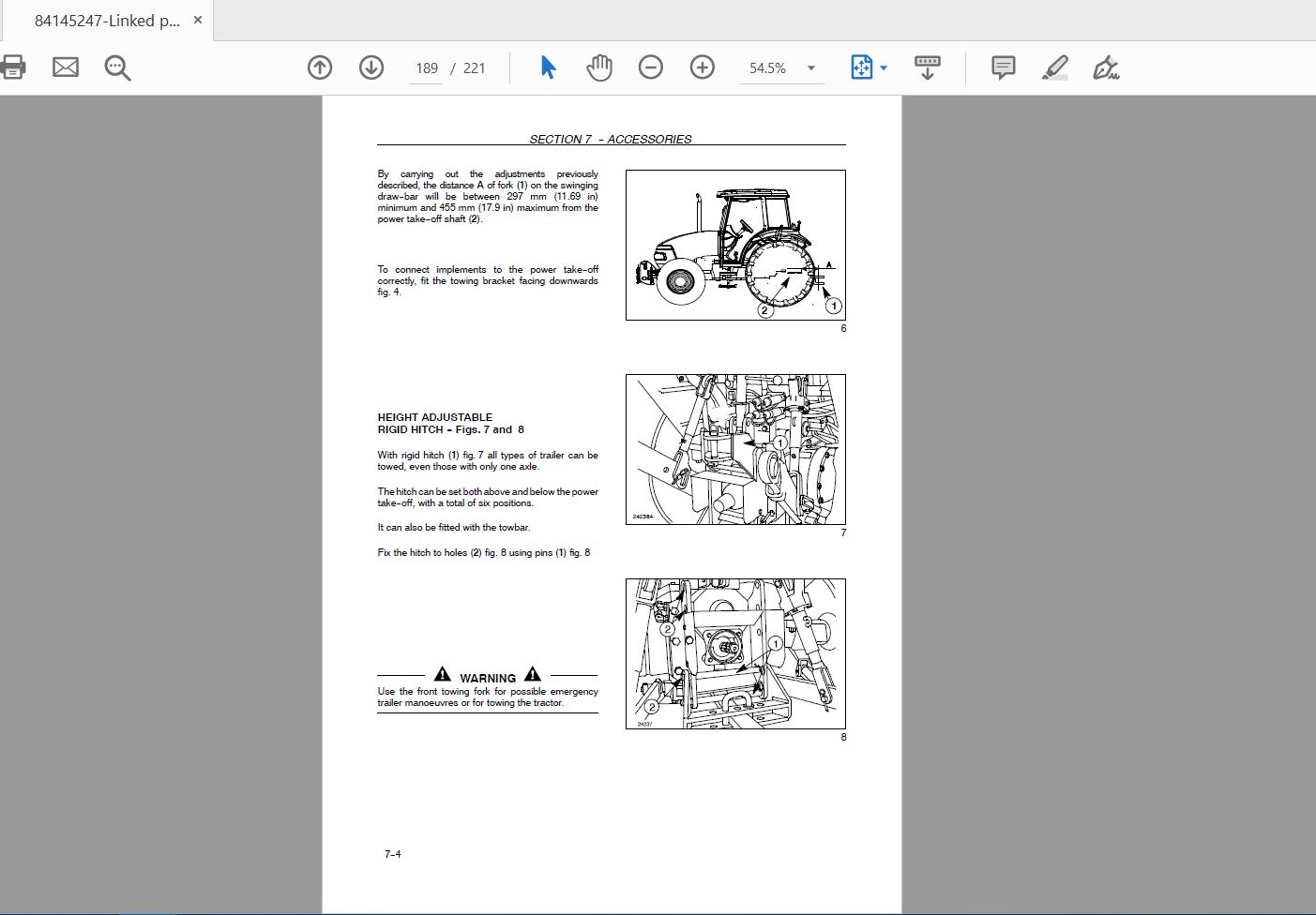 Case IH Tractor JX6070809095 Operators Manual84145247 4