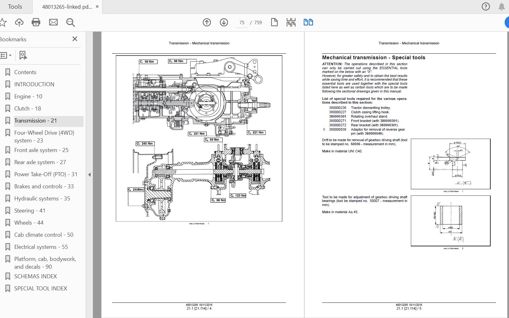 Case IH Tractor JX95 HC Service Manual48013265 2