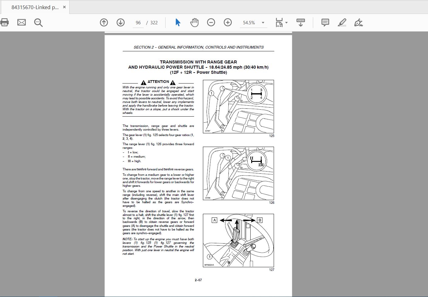 Case IH Tractor JXU758595JXU105115 Operators Manual84315670 3