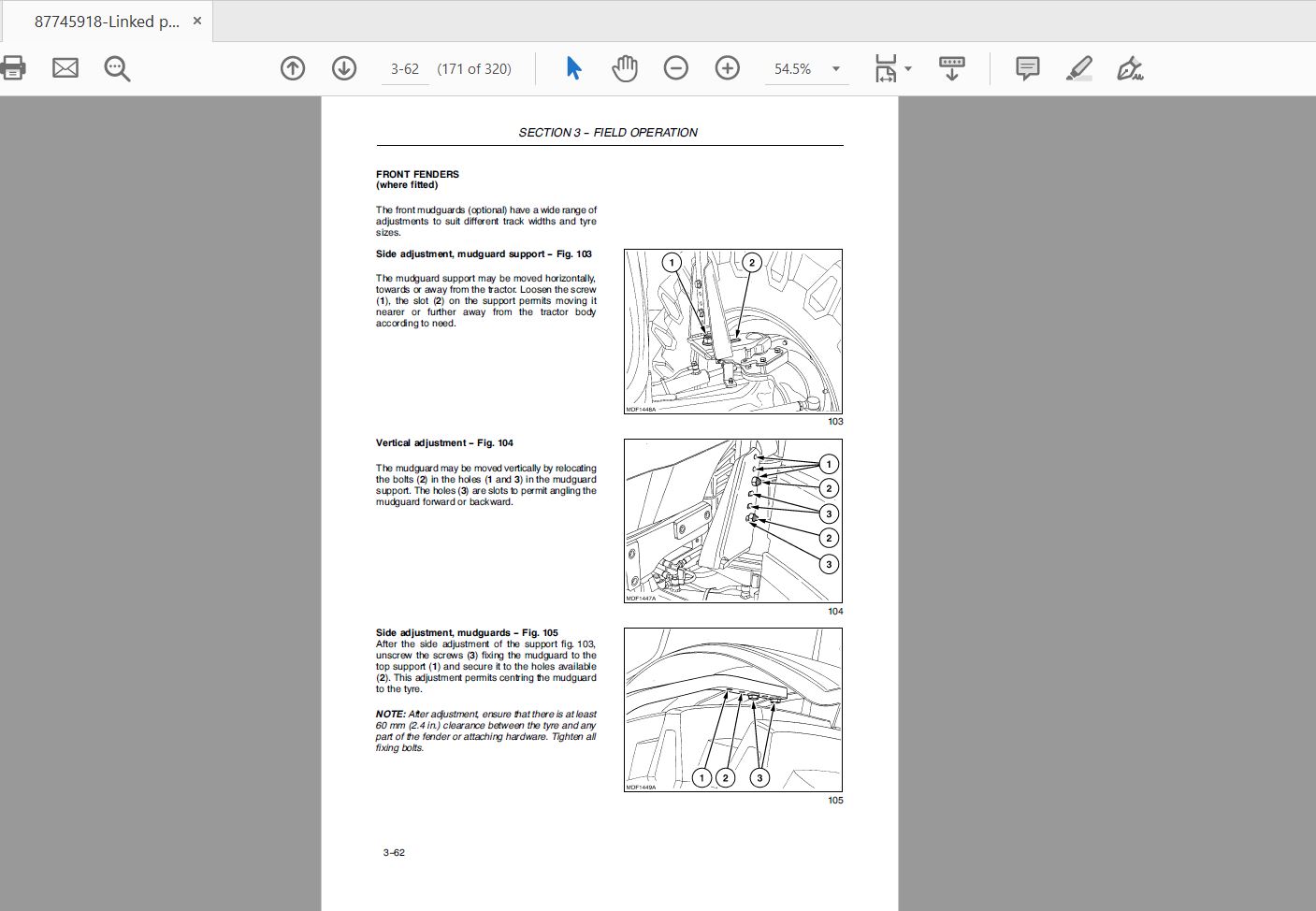 Case IH Tractor JXU 758595105 Operators Manual87745918 4