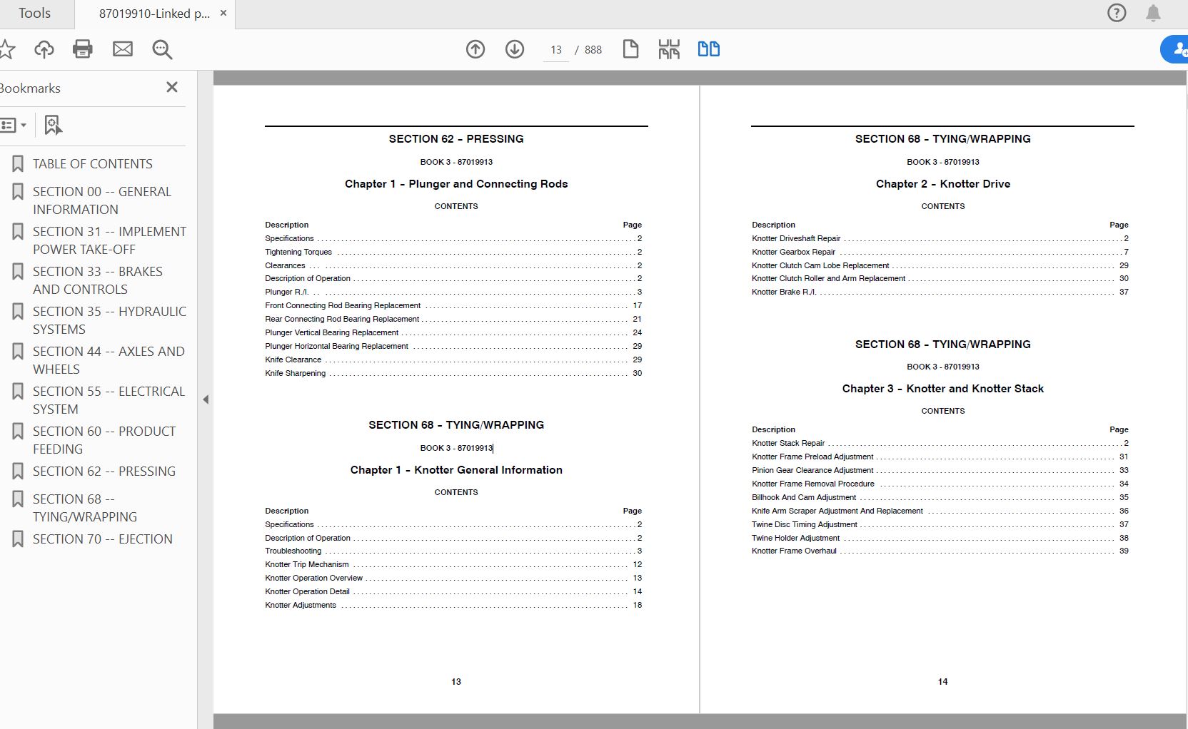 Case IH Tractor LBX331LBX421LBX431 Baler Service Manual87019910 1