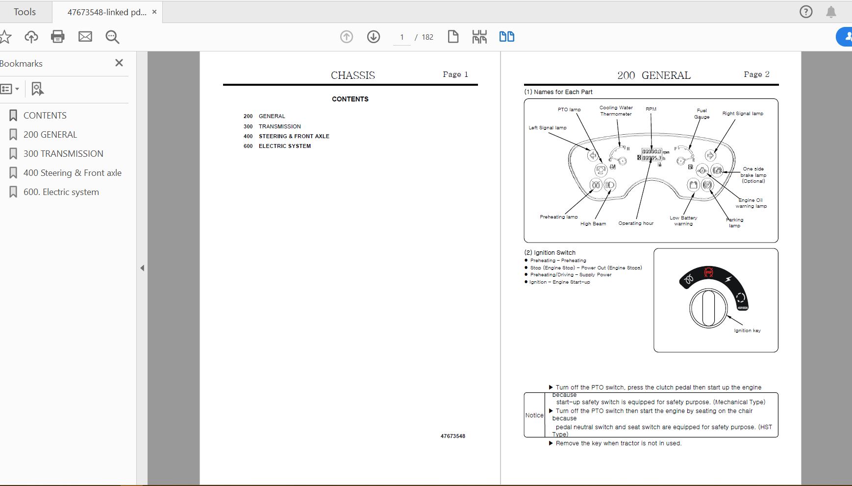 Case IH Tractor MAXXFARM 25 Service Manual47673548 1