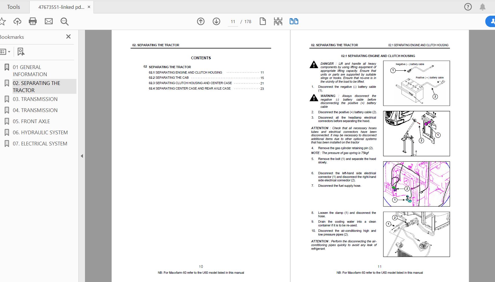 Case IH Tractor MAXXFARM 60 Service Manual47673551 2