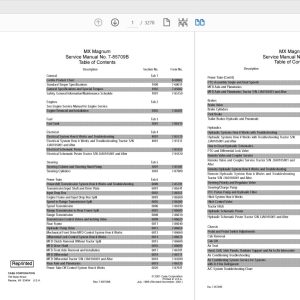 Case IH Tractor MX180MX200MX220MX240MX270 Magnum Service Manual7 85709R0 1